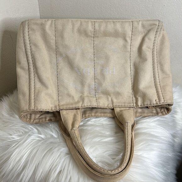 💯Authentic Prada Canapa Denim Medium Size 🍀 - Picture 10 of 17